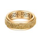Gelber Diamant P3 Ring 925 Silber Gelbgold Vermeil (Größe 19.00) ca. 1,00 ct
