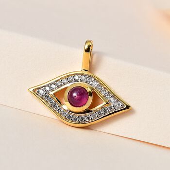 Nazar afrikanischer Rubin und Zirkon-Anh&auml;nger