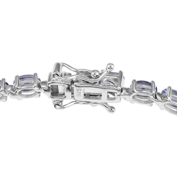 Tansanit Armband 19 cm 925 Silber platiniert ca. 8,22 ct image number 3