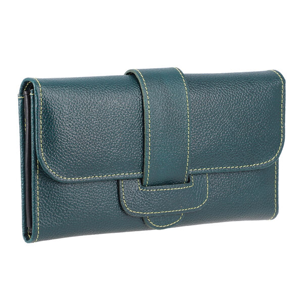 100% echte Leder Geldb&ouml;rse mit RFID Schutz, 18.50x10.50 cm, Grau image number 12