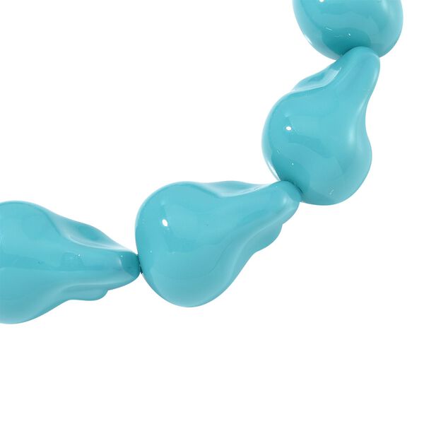 Sleeping Beauty t&uuml;rkisfarbene Muschelkernperle 50cm Halskette und 21,5cm Armband image number 10