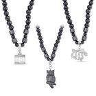 3er Set - Hämatit Drachen, Brandenburger Tor, und Eule Anhänger mit Kette, ca. 1320.00 ct