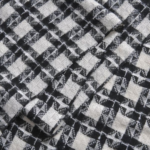 Karierter Schal mit Fransen, Orange image number 5