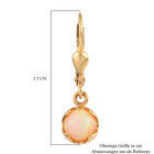 Natürlicher Äthiopischer Opal Ohrringe 925 Silber vergoldet ca. 1.31 ct image number 5