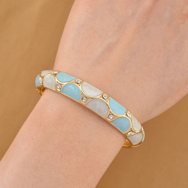 Weißer Kristall Armreif ca. 18.5 cm Standard image number 3