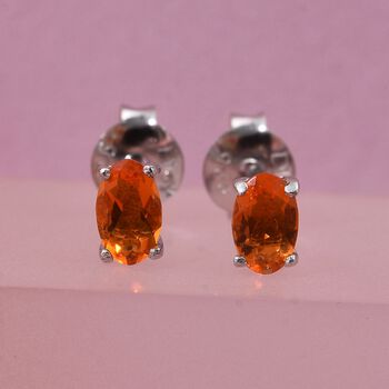 D'Joy AA Feueropal Ohrringe 925 Silber rhodiniert ca. 0.29 ct