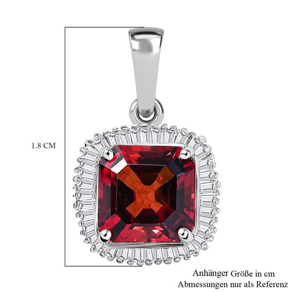 RHAPSODY AAAA Rubellit und VS EF Diamant Anh&auml;nger in 950 Platin - 2,24 ct. image number 5