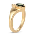 Natürlicher Chromdiopsid Ring 925 Silber vergoldet  ca. 0,72 ct image number 4