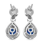 AA Tansanischer Blauer Spinell und Zirkon Silber Halo-Ohrringe 2,56 Ct image number 4