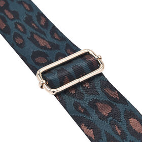 Verstellbarer Riemen, Leopardenmuster, Gr&ouml;&szlig;e: 80-115x5cm cm, Braun und Gr&uuml;n