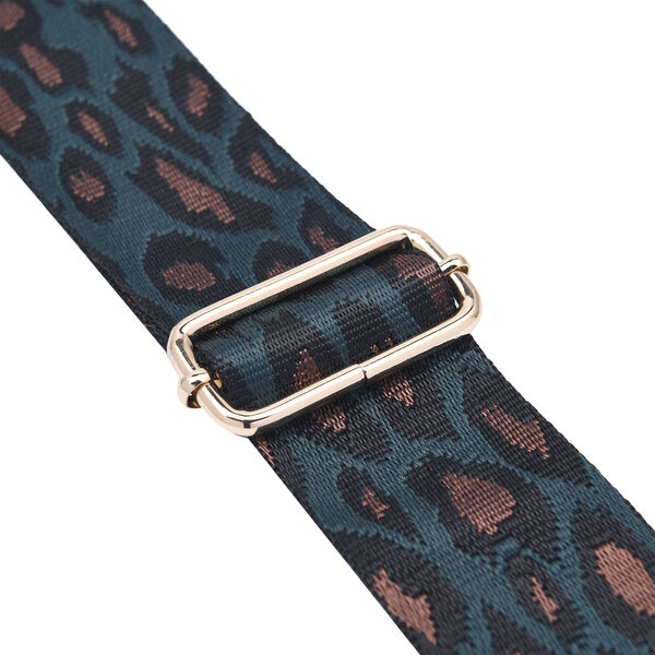 Verstellbarer Riemen, Leopardenmuster, Größe: 80-115x5cm cm, Braun und Grün image number 4