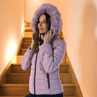 19V69 by Alessandro Versace: Winterjacke mit Kapuze, Altrosa, XL