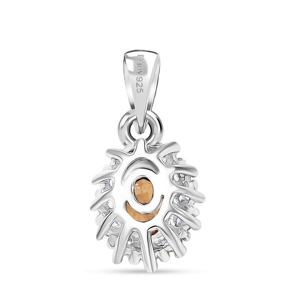 D'Joy gelber und weißer Zirkon Anhänger - 1,04 ct. image number 4