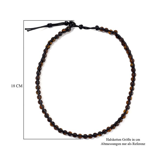 Flexible gelbe Tigerauge Halskette - 80 ct. image number 6