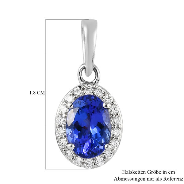 RHAPSODY AAAA Tansanit und Diamant-Anh&auml;nger, VS E-F, 950 Platin ca. 1,24 ct image number 6