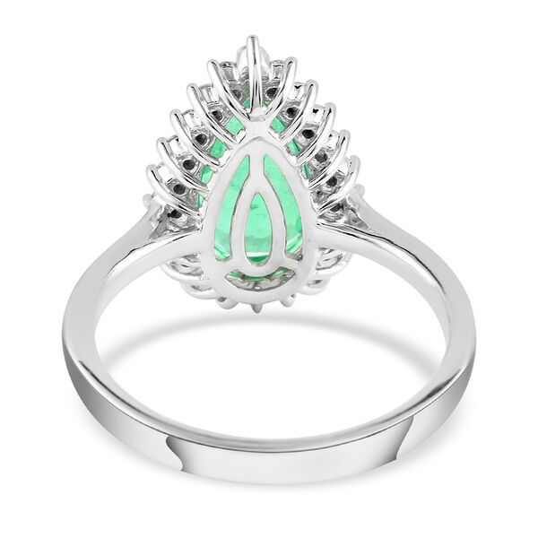 RHAPSODY AAAA kolumbianischer Smaragd und Diamant-Ring, VS E-F, 950 Platin, zertifiziert und gepr&uuml;ft  ca. 2,50 ct image number 4