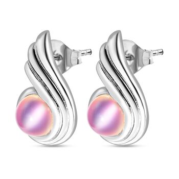 Flamingo Mondstein Ohrringe - 3,11 ct.