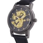 STRADA - Japanisches Uhrwerk, Weißer Kristall schwarzer Uhr, 23.5 cm image number 3