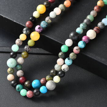 Multi Edelstein 91cm Halskette - 285 ct.