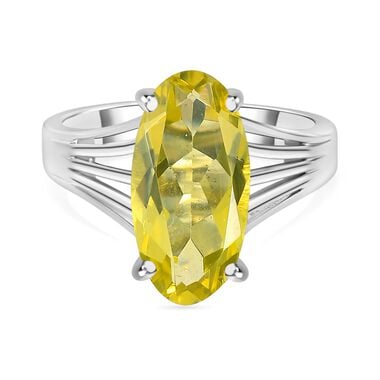 AAA Ouro Verde-Quarz Ring Edelstahl (Größe 17.00) ca. 4,17 ct