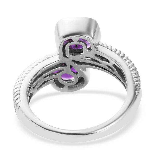 Lusaka Amethyst Bypass Ring 925 Silber Bicolor image number 6