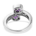 Lusaka Amethyst Bypass Ring 925 Silber Bicolor image number 5