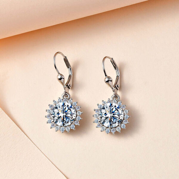 Moissanit Ohrringe - 5,76 ct. image number 2