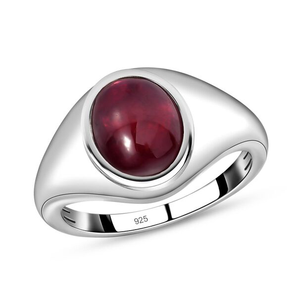 Afrikanischer Rubin-Ring, 925 Silber platiniert  ca. 4,13 ct image number 4