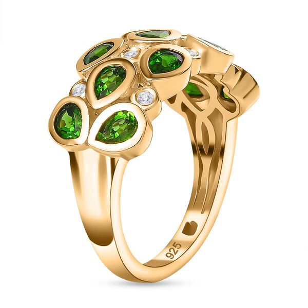 Nat&uuml;rlicher Chromdiopsid und Zirkon-Ring - 2,15 ct. image number 5