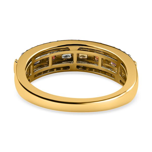 AAA mehrfarbiger Saphir und Zirkon-Ring - 1,25 ct. image number 6