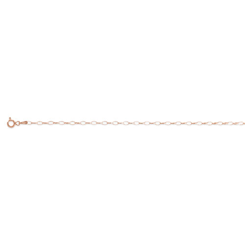 Italienische, ovale Belcher-Kette, 50 cm image number 0