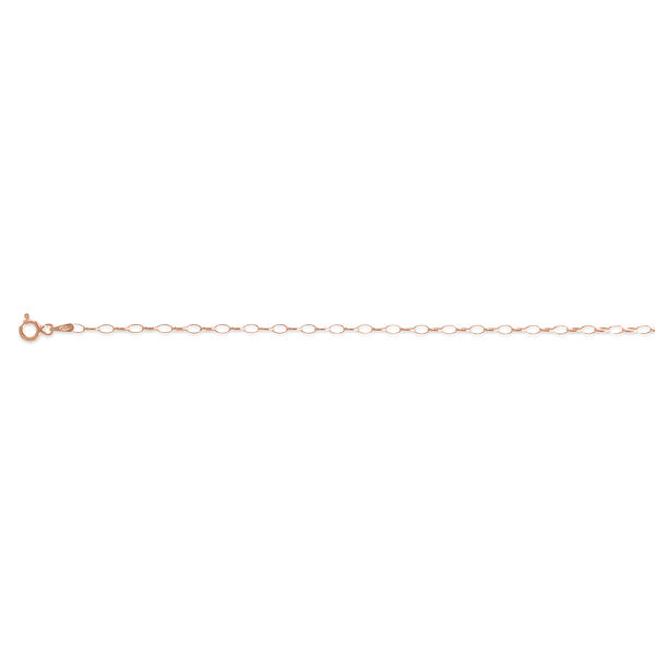Italienische, ovale Belcher-Kette, 50 cm image number 0
