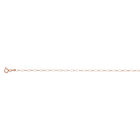Italienische Ovale Belcher Kette ca. 50 cm 925 Silber rosévergoldet