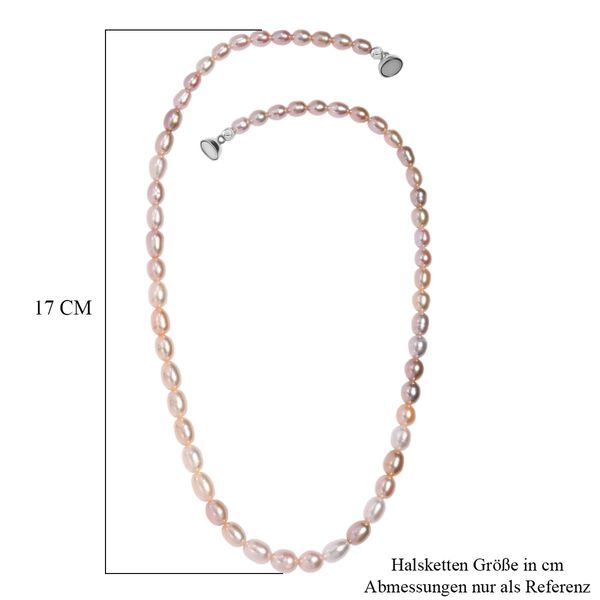 D'Joy AAA mehrfarbige S&uuml;&szlig;wasserperle 45cm Halskette image number 6