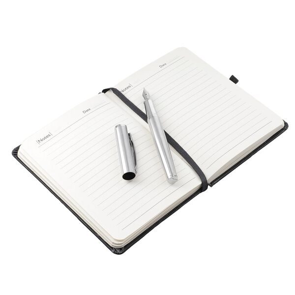 Klassisches Hardcover-Tagebuch & F&uuml;llfederhalter-Geschenkset, 15x1.5x11cm image number 4