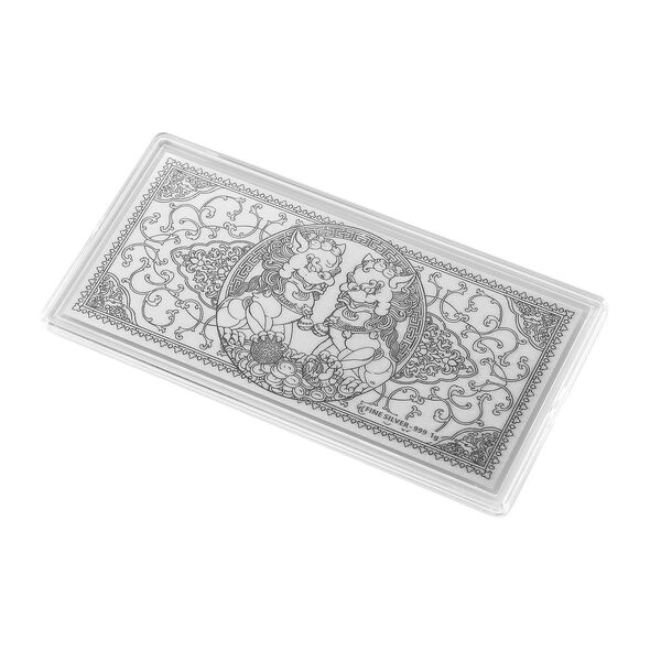 999er Silberfolie mit Pixiu-Motiv, 1 Gramm image number 2