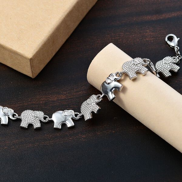 Elefanten-Armband im Designer-Stil, 19cm image number 2