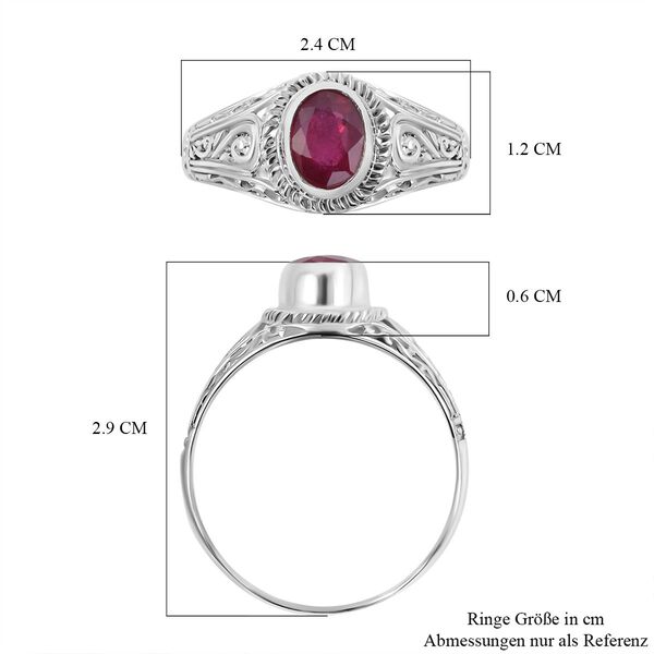 Royal Bali Kollektion - Afrikanischer Rubin-Ring - 1,51 ct. image number 5