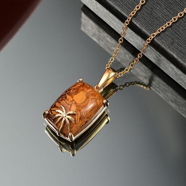 EverTrue Skript Stein Anhänger mit 45cm Kette - 11,50 ct. image number 2