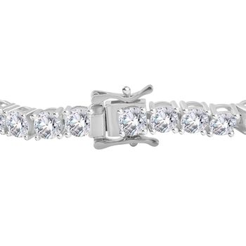 Moissanit Armband, 925 Silber rhodiniert