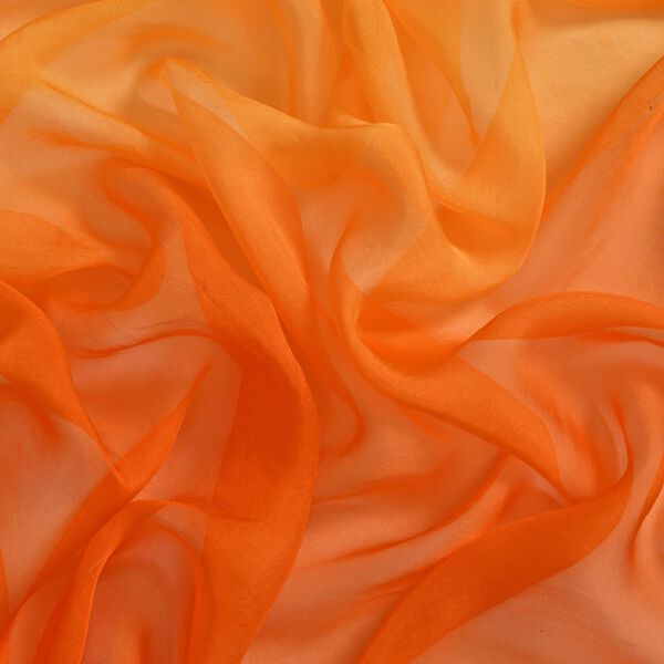 LA MAREY Ombre Chiffon Seiden Schal, Gelb image number 6