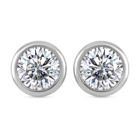 LUSTRO STELLA  Zirkonia Ohrringe, 925 Silber rhodiniert - 2,30 ct.
