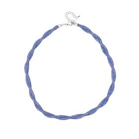 Blaue Kristall 50+5cm Halskette
