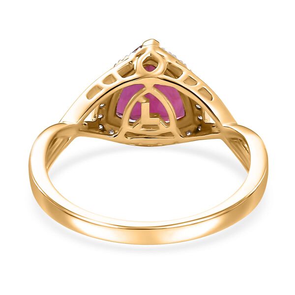 LUXURIANT DIAMOND- zertifiziert und gepr&uuml;ft AAA Labor Bixbit und Labor Diamant Ring in 417 Gold - 3,5 ct. image number 4