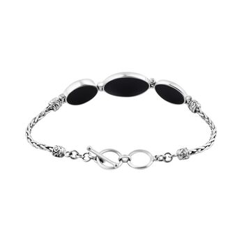 Royal Bali - Abalone Muschel Armband, ca. 19 cm, 925 Silber