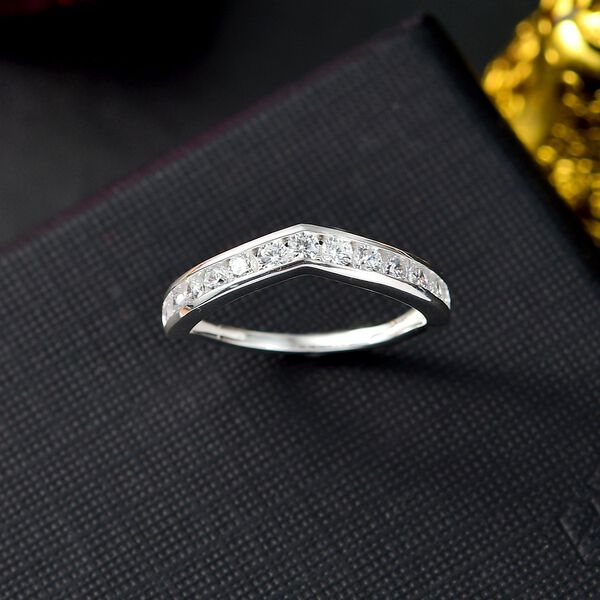 LUSTRO STELLA Weißer Zirkonia-Ring image number 2