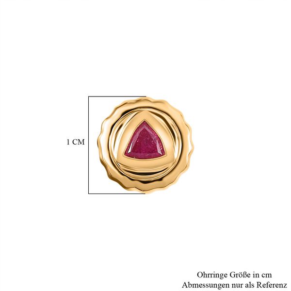Afrikanische Rubin-Ohrstecker - 0,67 ct. image number 5