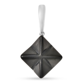 Shungit Merkabah Anh&auml;nger 925 Silber rhodiniert ca. 21,85 ct