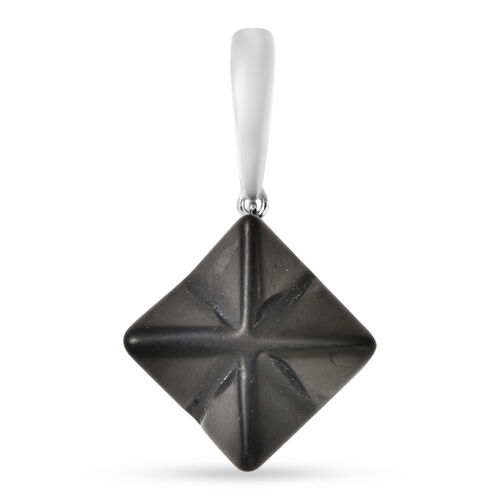Shungit Merkabah Anhänger 925 Silber rhodiniert ca. 21,85 ct image number 0