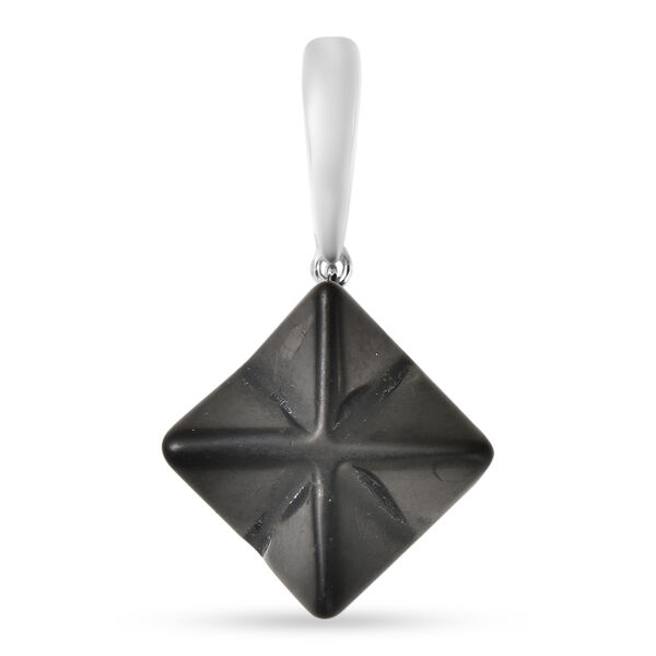 Shungit Merkabah Anhänger 925 Silber rhodiniert ca. 21,85 ct image number 0
